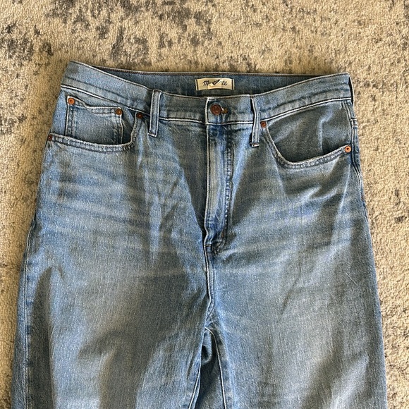 Madewell The Perfect Vintage Straight Jeans Light Wash Size 32 - Picture 7 of 10